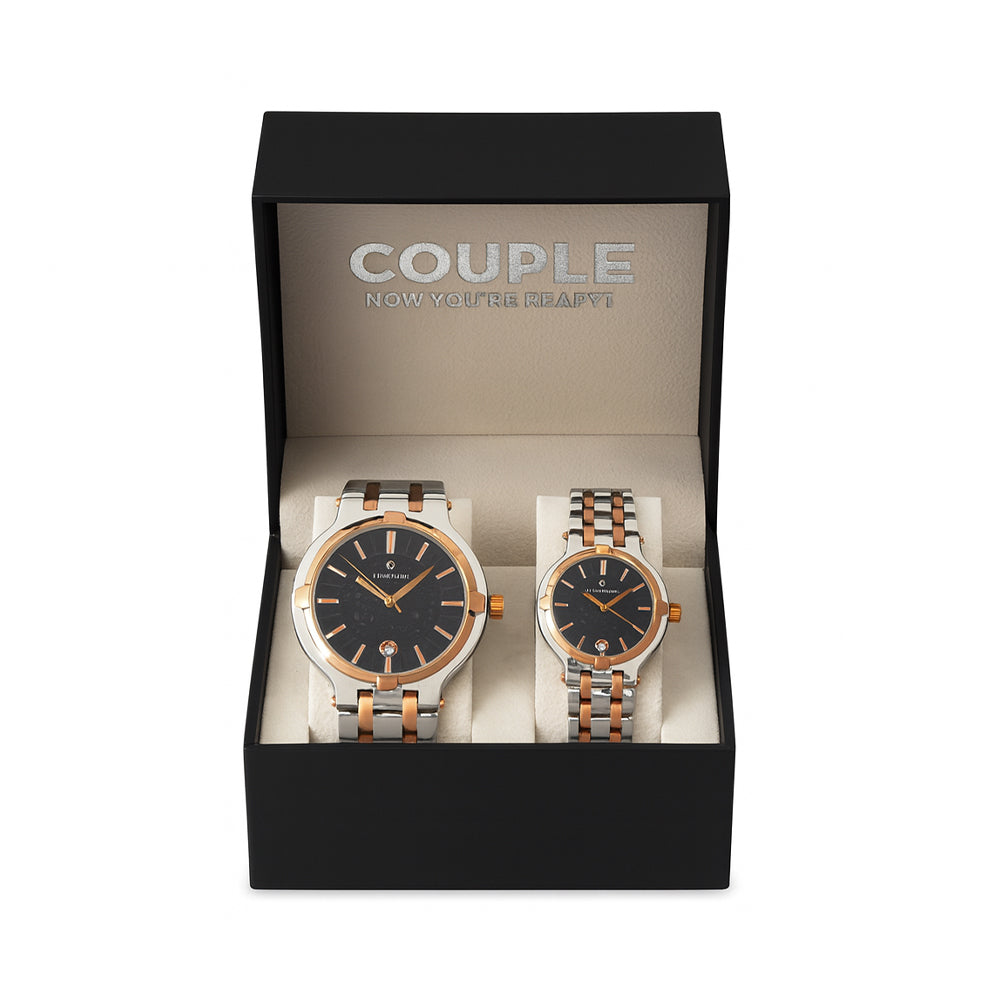 DANIEL KLEIN DK.1.13908-5/PAIR SET/SS TT/RG/BK MDDX