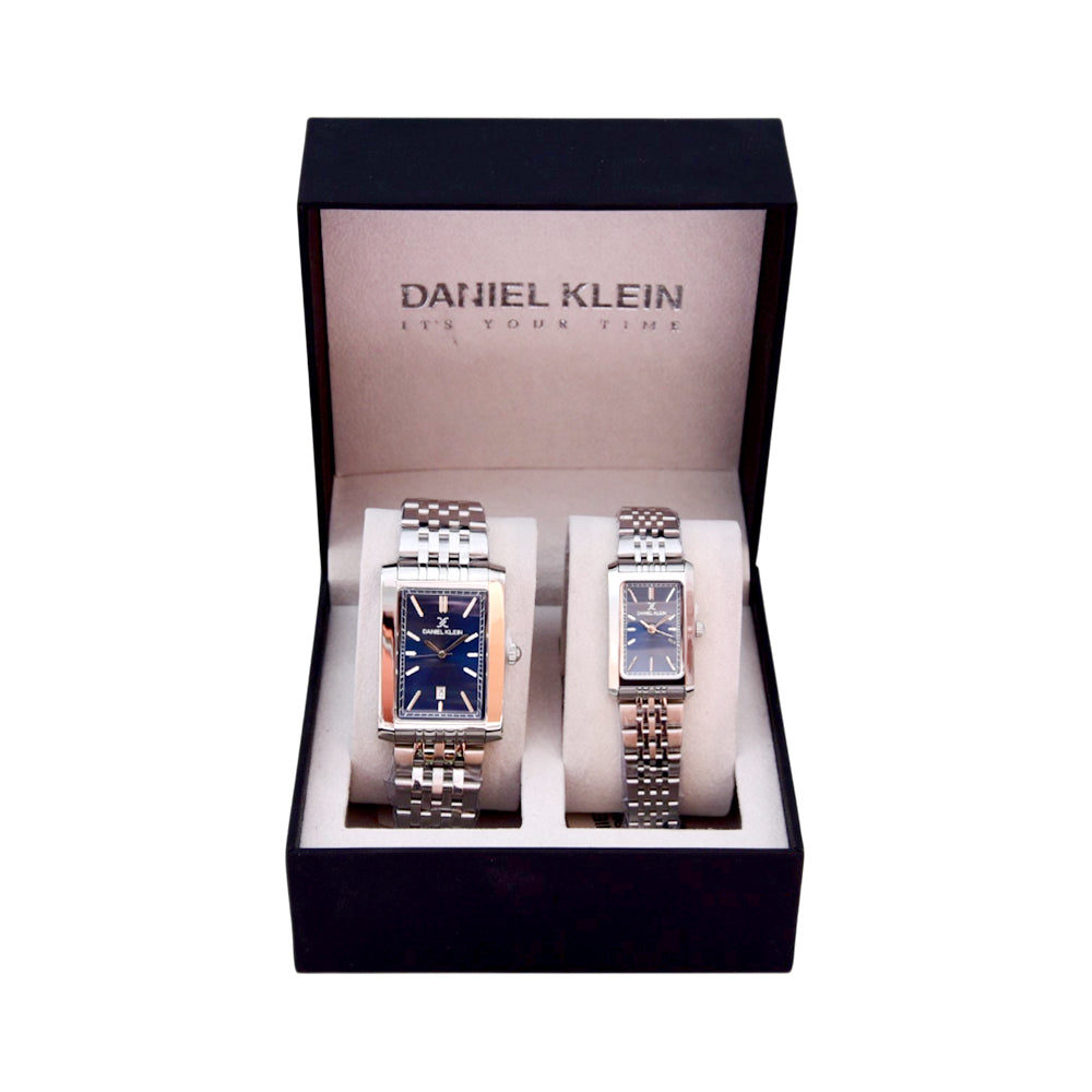 DANIEL KLEIN DK.1.14011-3/PAIR SET/SS/SS/ BLU MHIH