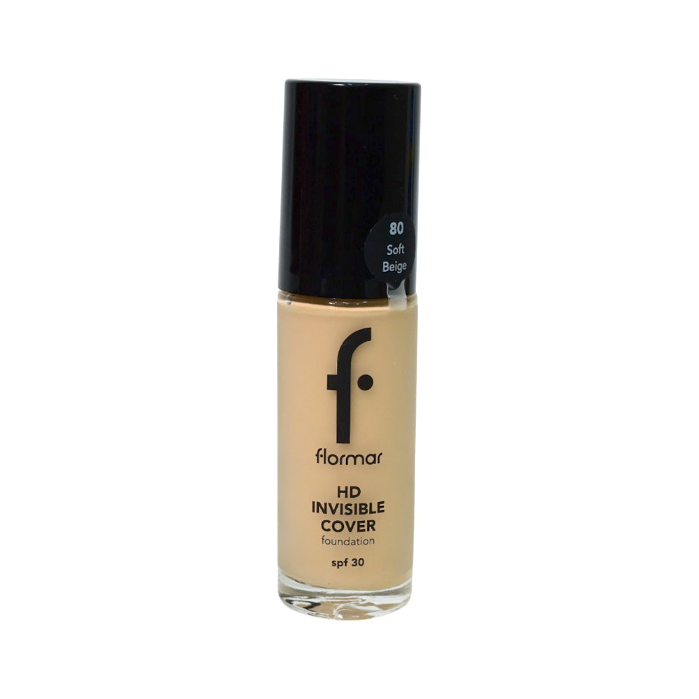 FLORMAR INVISIBLE COVER HD FOUNDATION SOFT BEIGE PC