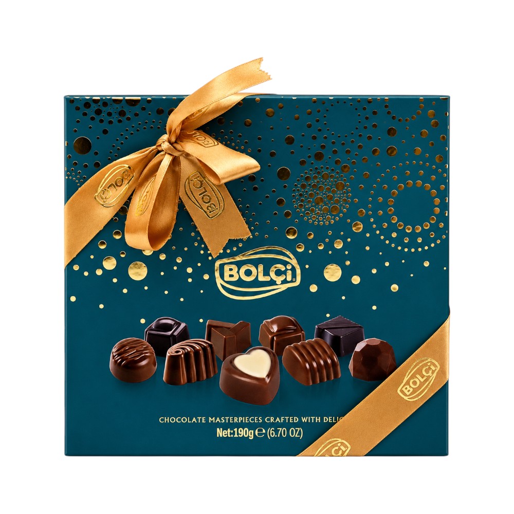 BOLCI ORIENT GREEN CHOCOLATE MATERPIECES CRAFTED WITH DELICA