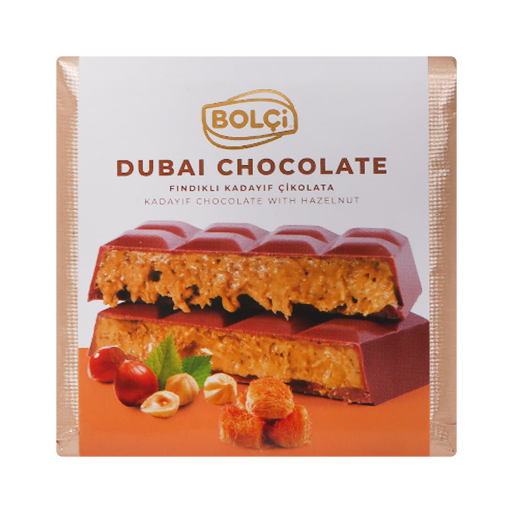 BOLCI DUBAI CHOCOLATE KADAYIF WITH HAZELNUT 100GM EB644
