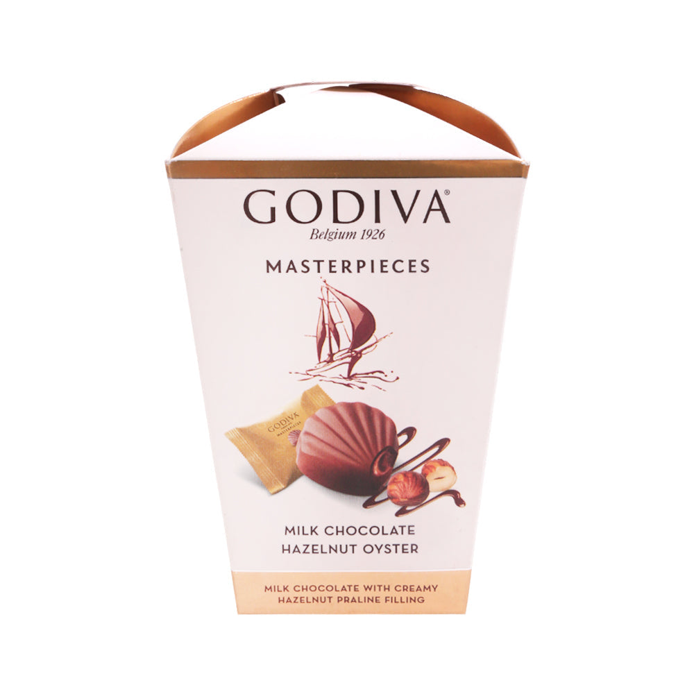 GODIVA MILK CHOCOLATE HAZELNUT OYSTER 117 GM