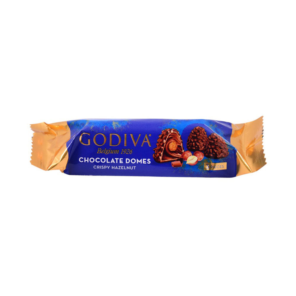 GODIVA CHOCOLATE DOMES CRISPY HAZLENUT 30 GM