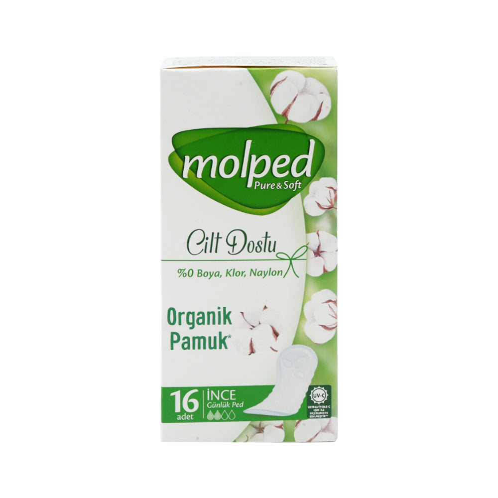 MOLPED PURE & SOFT ORGANIC COTTON THIN 16PCS