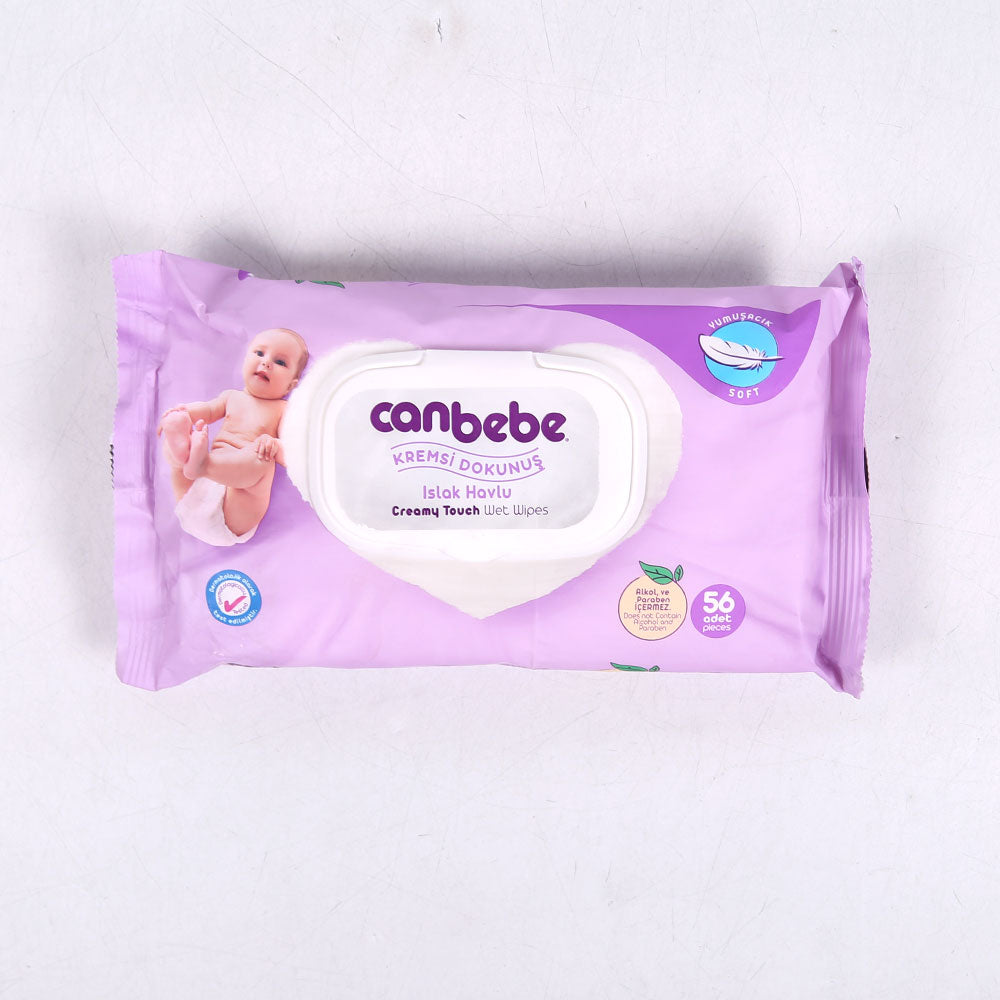 CANBEBE WET WIPES CREAMY TOUCH 56PC