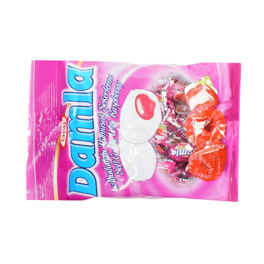 TAYAS CANDY RASPBERRY DAMLA BAG 90 GM