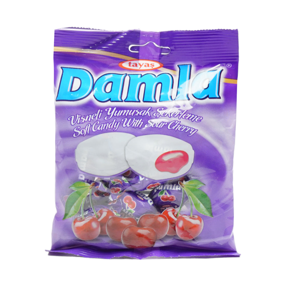 TAYAS CANDY CHERRY FRUIT DAMLA BAG 90 GM