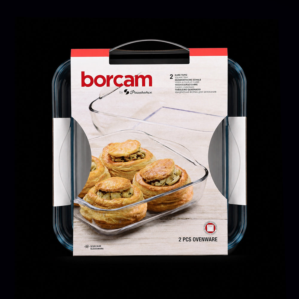 DISH SET 2PC BORCAM SQUARE 159028