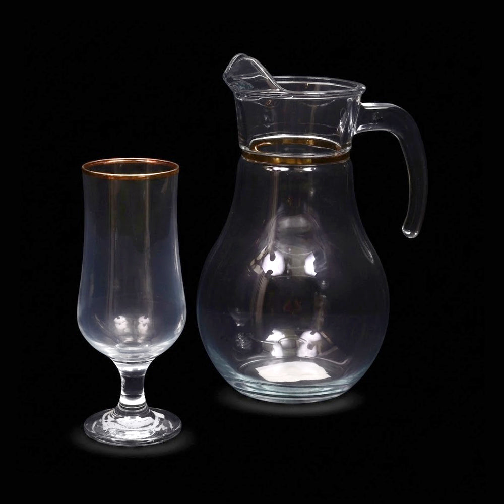 WATER SET 7PC PSB TULIP GOLD 96934