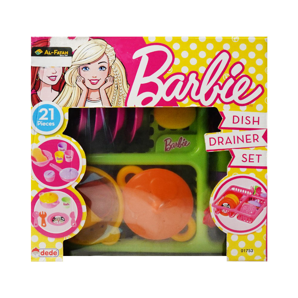 01753 BARBIE DISH DRAINER SET PC