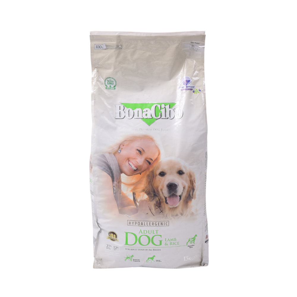 BONACIBO ADULT DOG LAMB & RICE 15 KG BAG