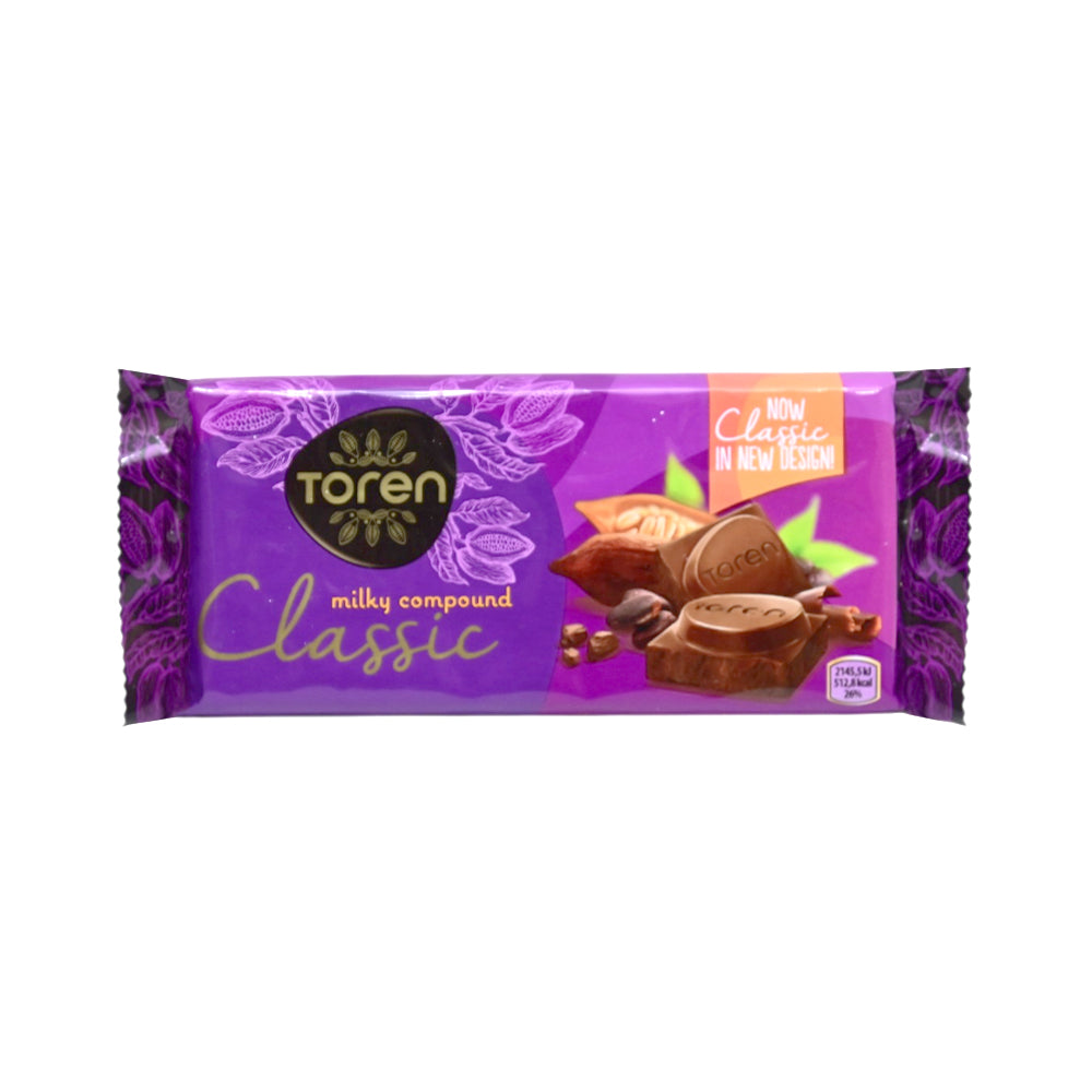TOREN CLASSIC MILKY COMPOUND CHOCOLATE PURPLE 100GM