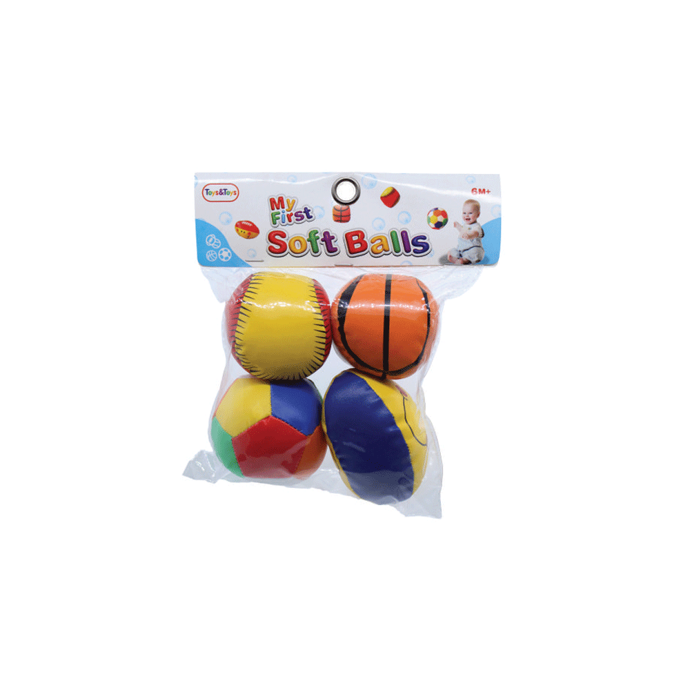 SB-04 3.5INCH SOFT BALL 4PCS H.T