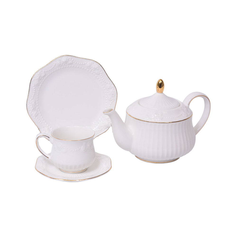 TEA SET 24PC ROYAL BISTRO IR ROSE