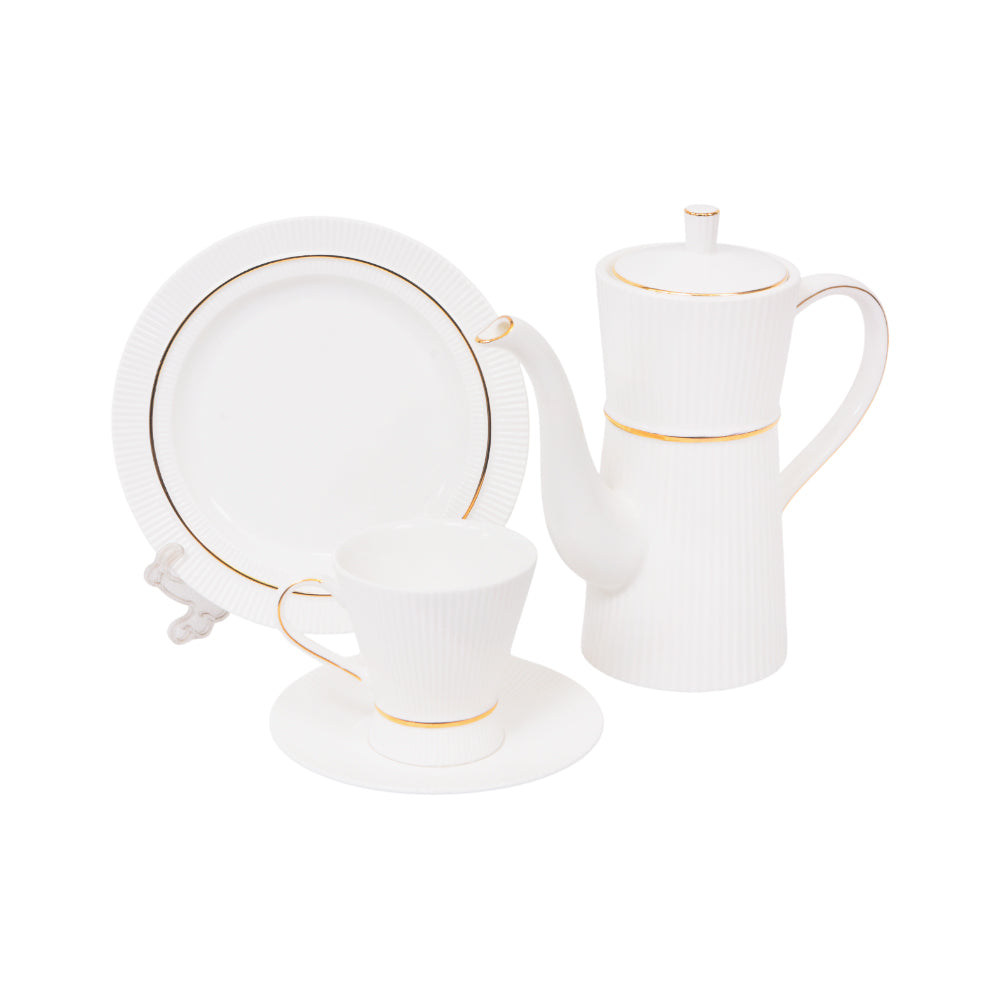 TEA SET 24PC ROYAL BISTRO IR GOLD GR-24