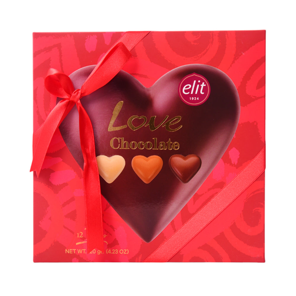 ELIT CHOCOLATE LOVE 12 PIECE RED 120 GM