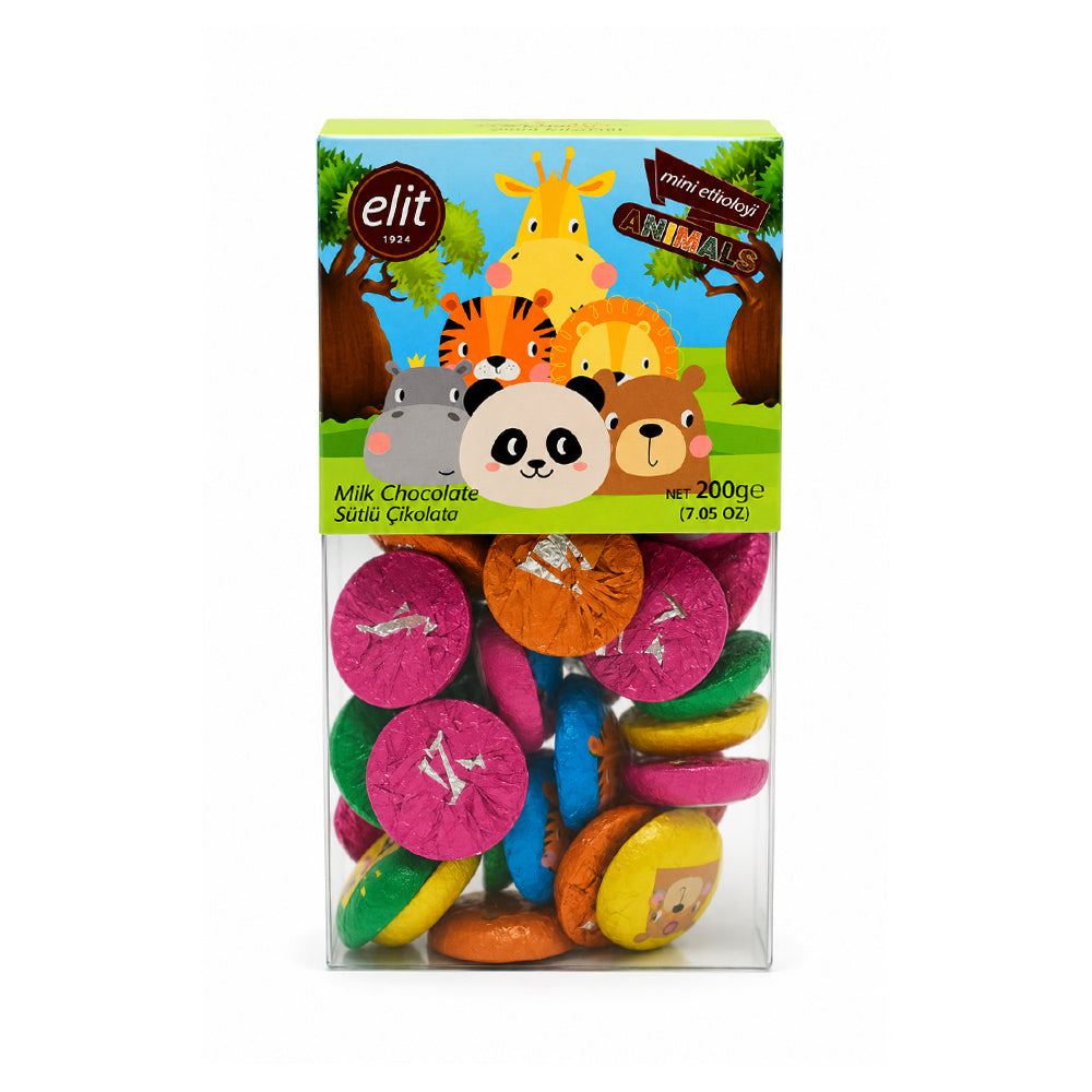 MINI ELITOLOJI MILK CHOCOLATE ANIMALS 200 GM