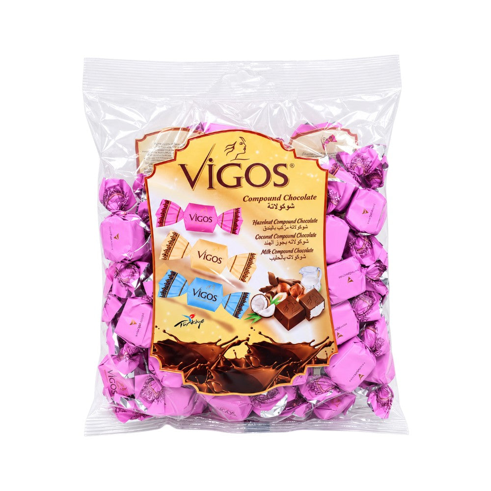 VIGOS CHOCOLATE CANDY HAZELNUT PACK 400 GM