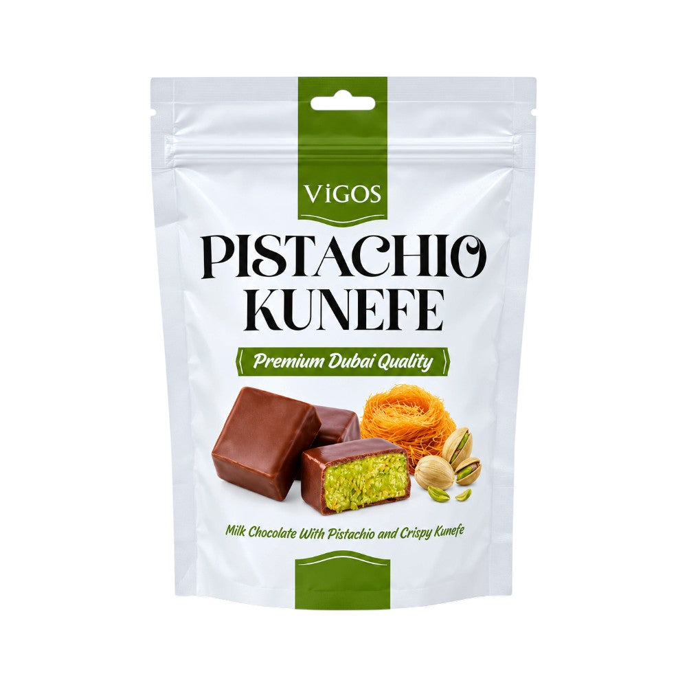 VIGOS PISTACHIO KUNEFE MILK CHOCOLATE 100 GM
