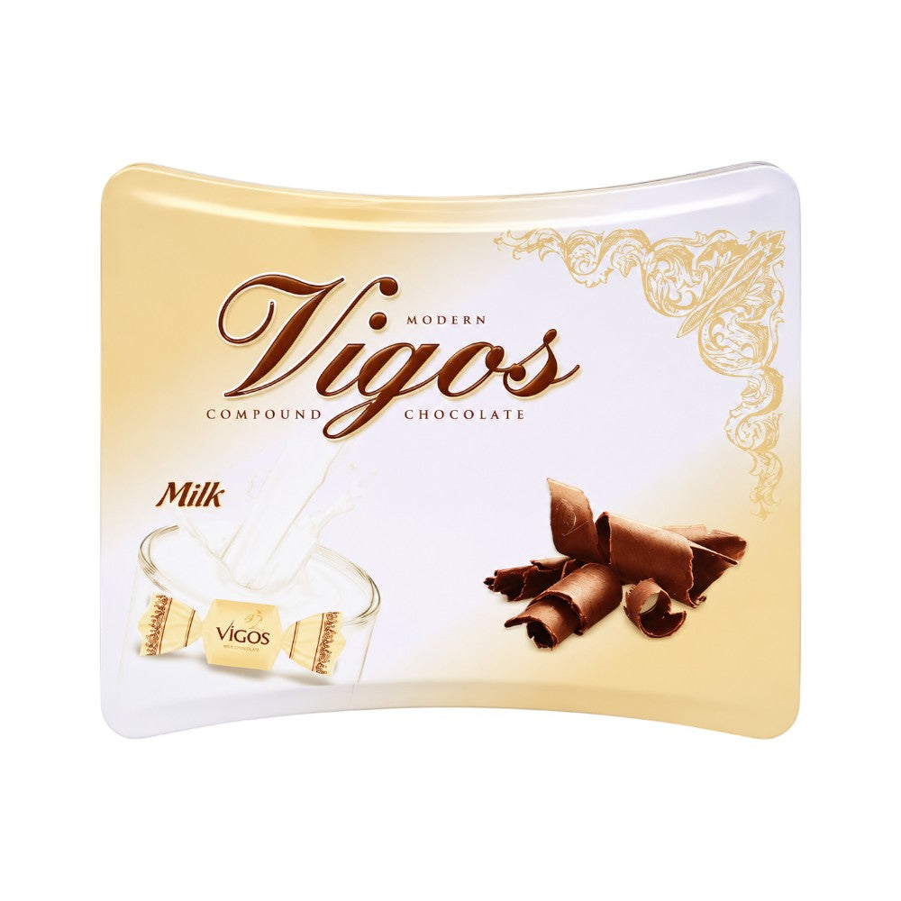 VIGOS MILK COMPOUND CHOCOLATE M TIN 2163 550 GM