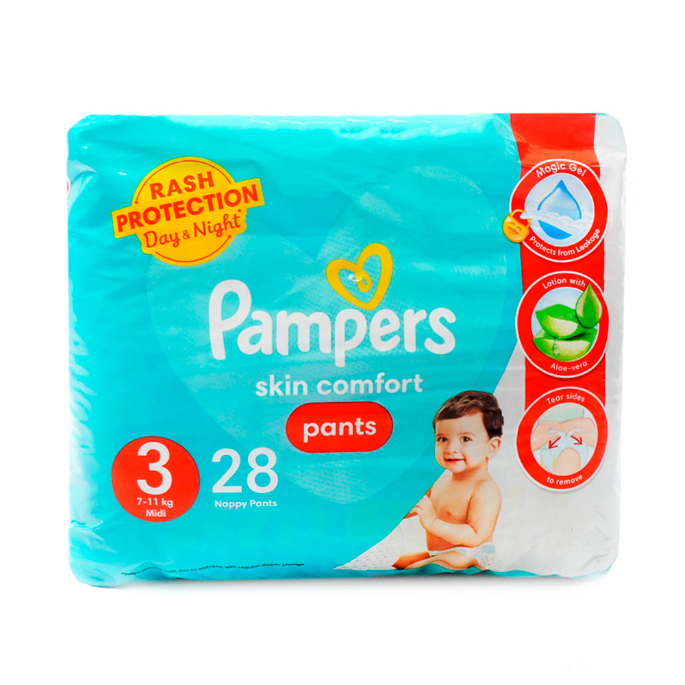 PAMPERS PANTS JUMBO PACK MIDI 3 28PCS 7-11 KG