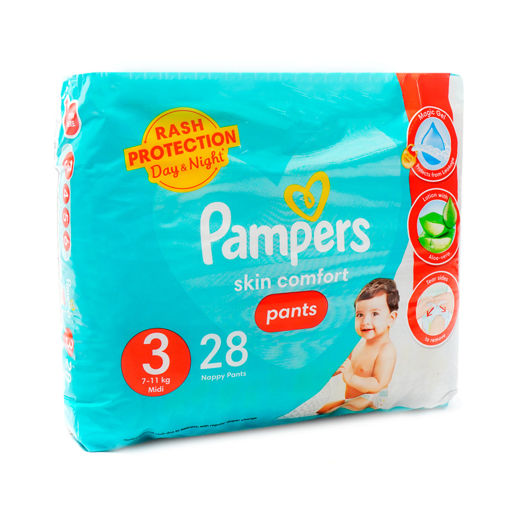 PAMPERS PANTS JUMBO PACK MIDI 3 28PCS 7-11 KG