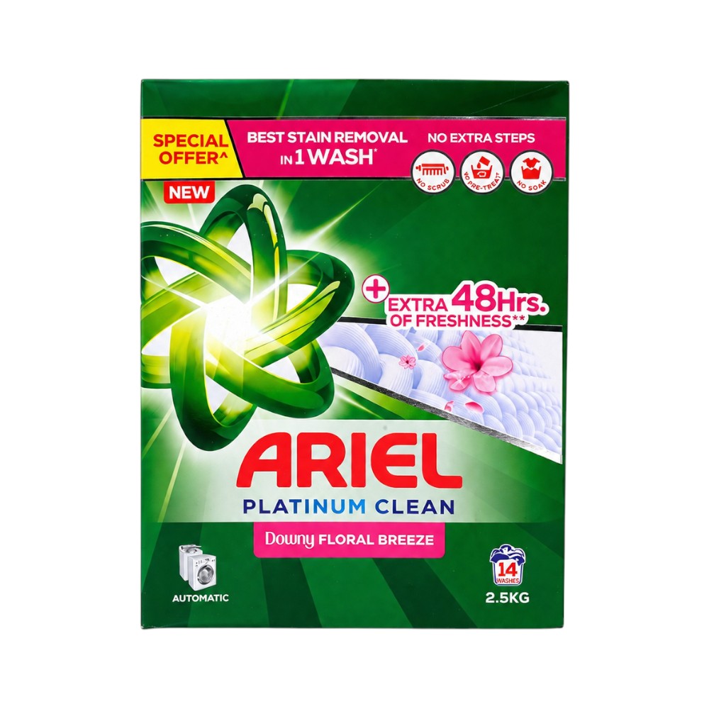 ARIEL DOWNY FLORAL BREEZE PLATINUM CLEAN 2.5 KG