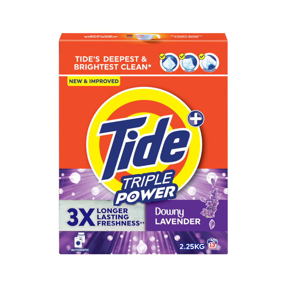 TIDE TRIPLE POWER DOWNY LAVENDER 2.25 KG