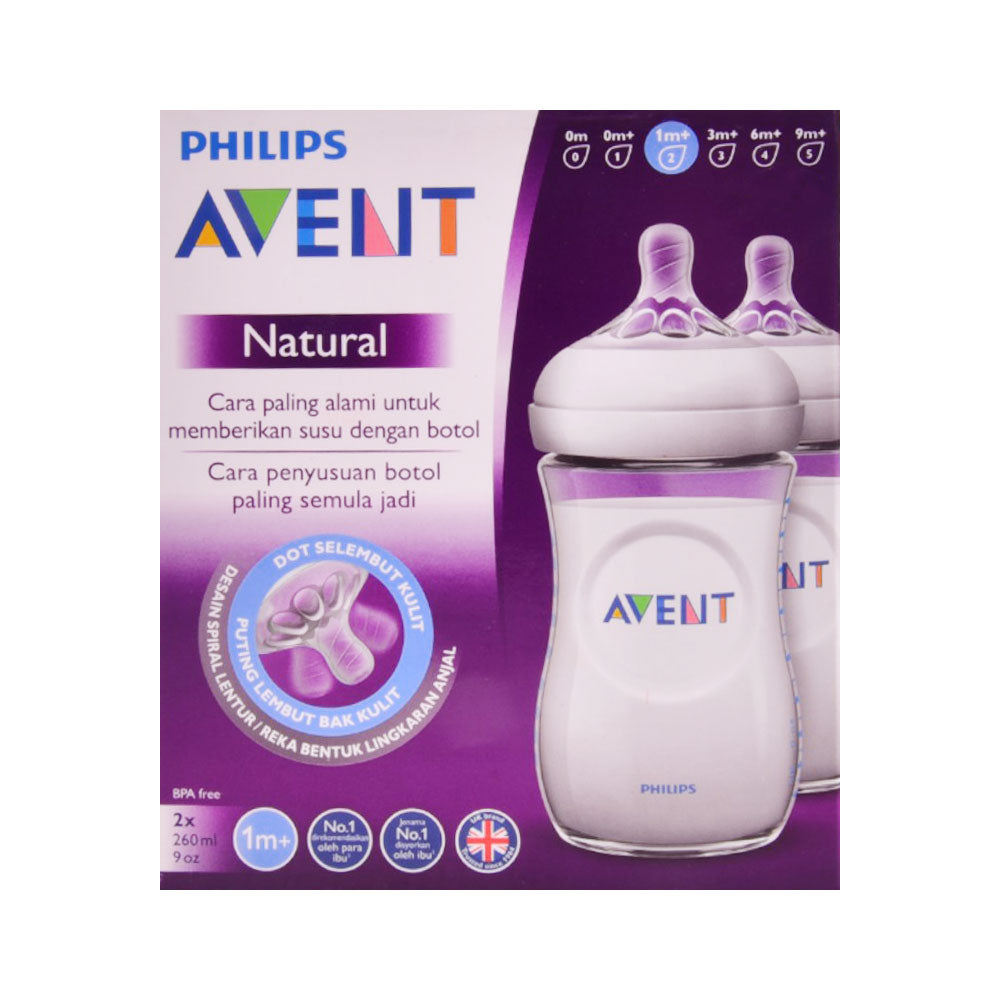 PHILIPS AVENT FEEDING BOTTLE 260 ML 1M+ 2PC SCY903/02