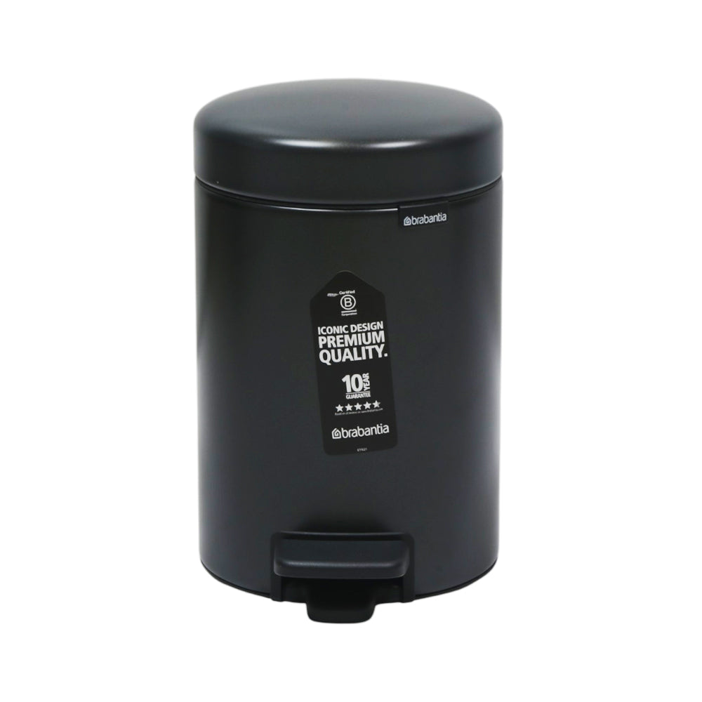 DUST BIN BRABANTIA 3 LTR 233449 CONFIDENT GREY