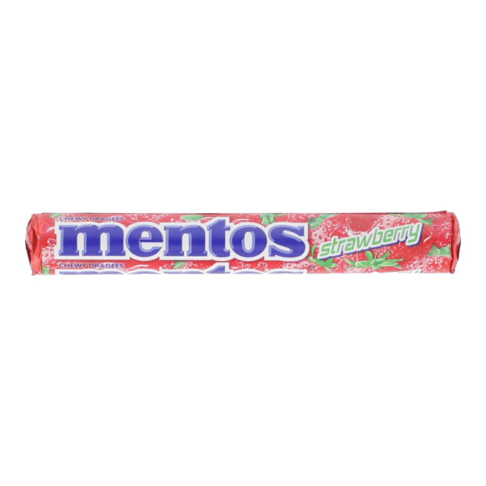 MENTOS CHEWY DRAGEES STRAWBERRY 37.5 GM