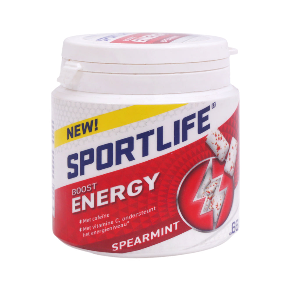 SPORTLIFE GUM BOOST ENERGY SPEARMINT 99 GM
