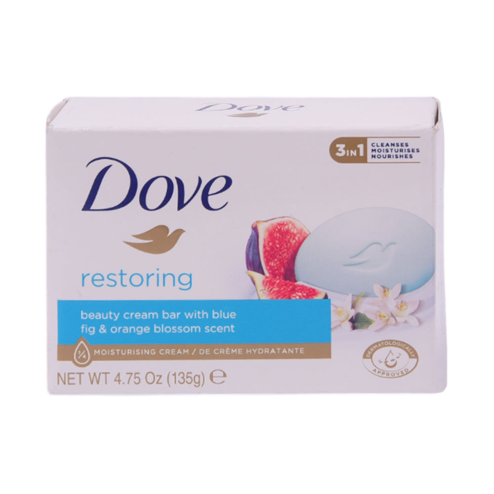 DOVE SOAP RESTORING BEAUTY CREAM 3IN1 BAR 135 GM