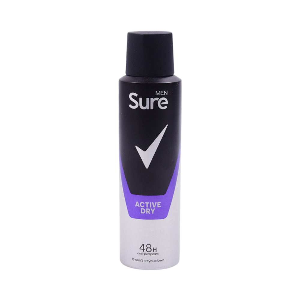 SURE MEN DEODORANT ACTIVE DRY 48H 150 ML