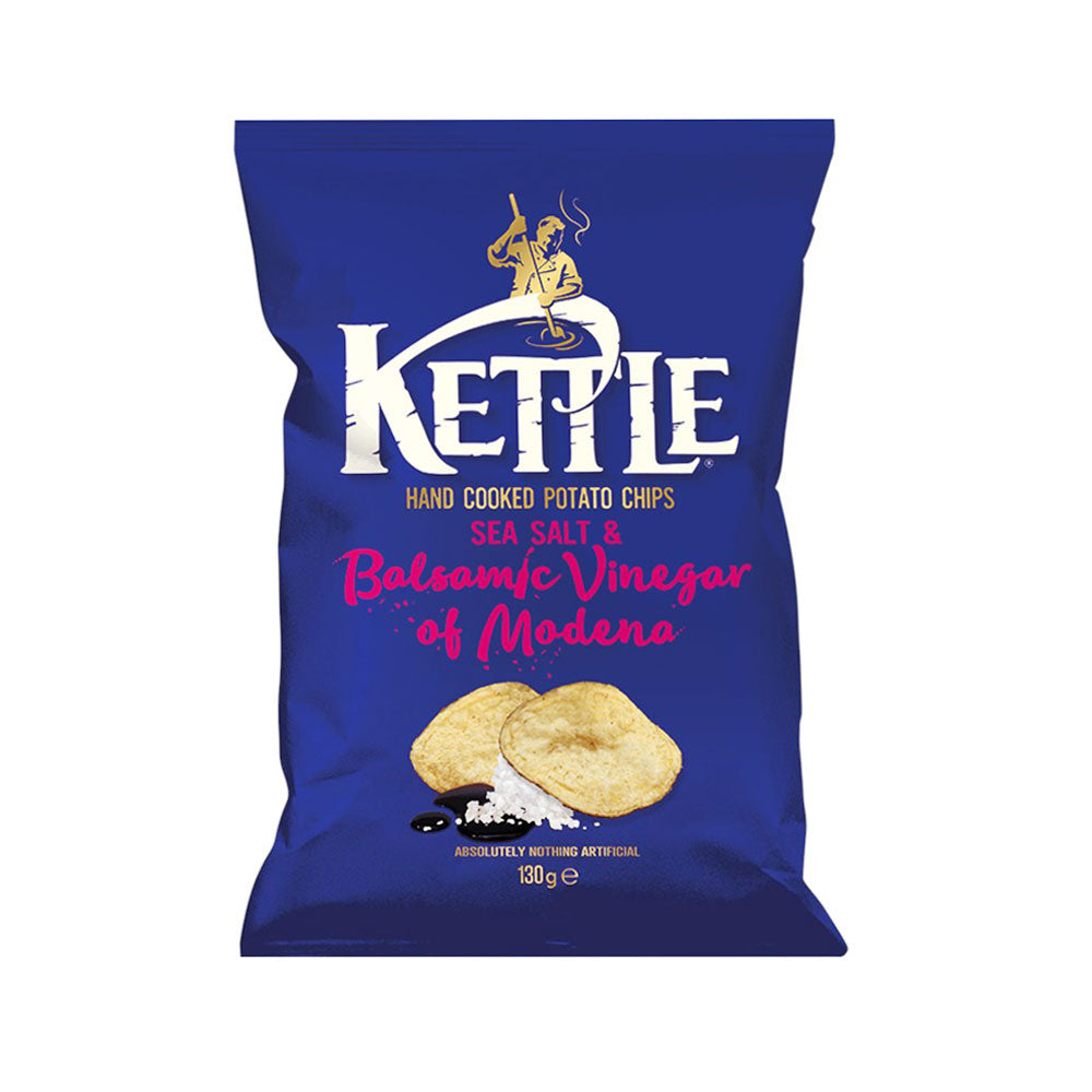 KETTLE CHIPS SEA & SALT BALSAMIC VINEGAR MODENA 130 GM