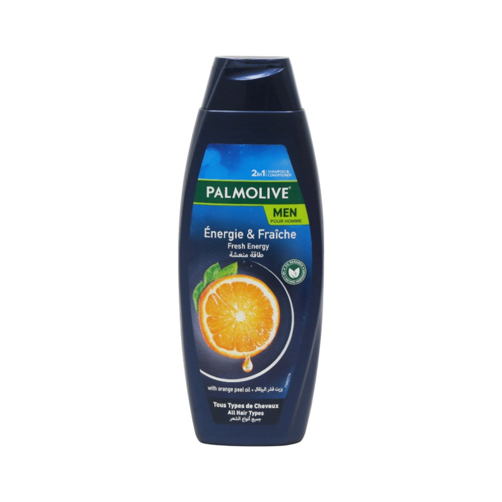 PALMOLIVE MEN SHAMPOO FRESH ENERGY ORNAGE 2IN1 380 ML