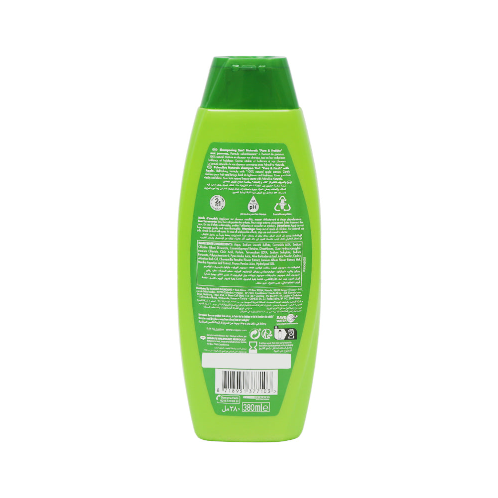 PALMOLIVE SHAMPOO PURE & FRESH APPLE 2IN1 380 ML