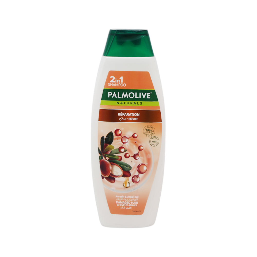 PALMOLIVE SHAMPOO REPAIR KERATIN & ARGAN OIL 2IN1 380 ML