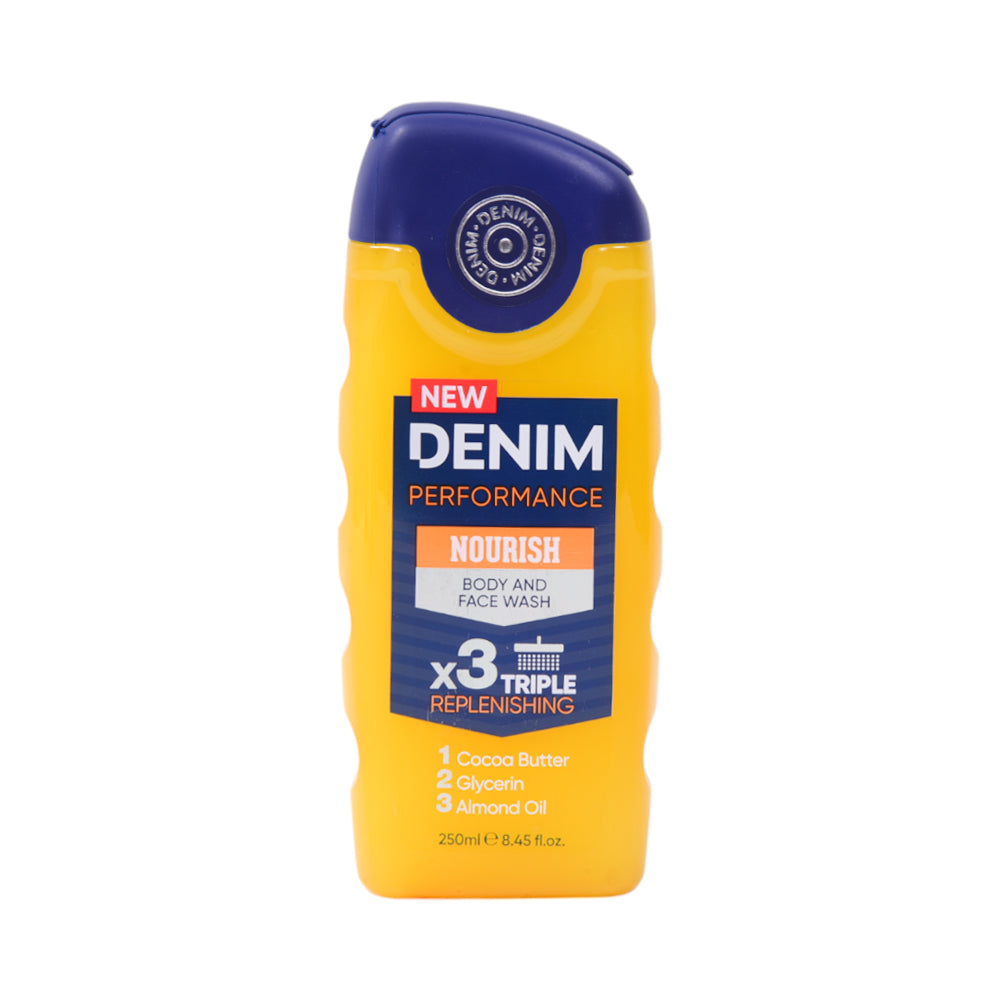 DENIM BODY & FACE WASH NOURISH TRIPLE REPLENISHING 250 ML