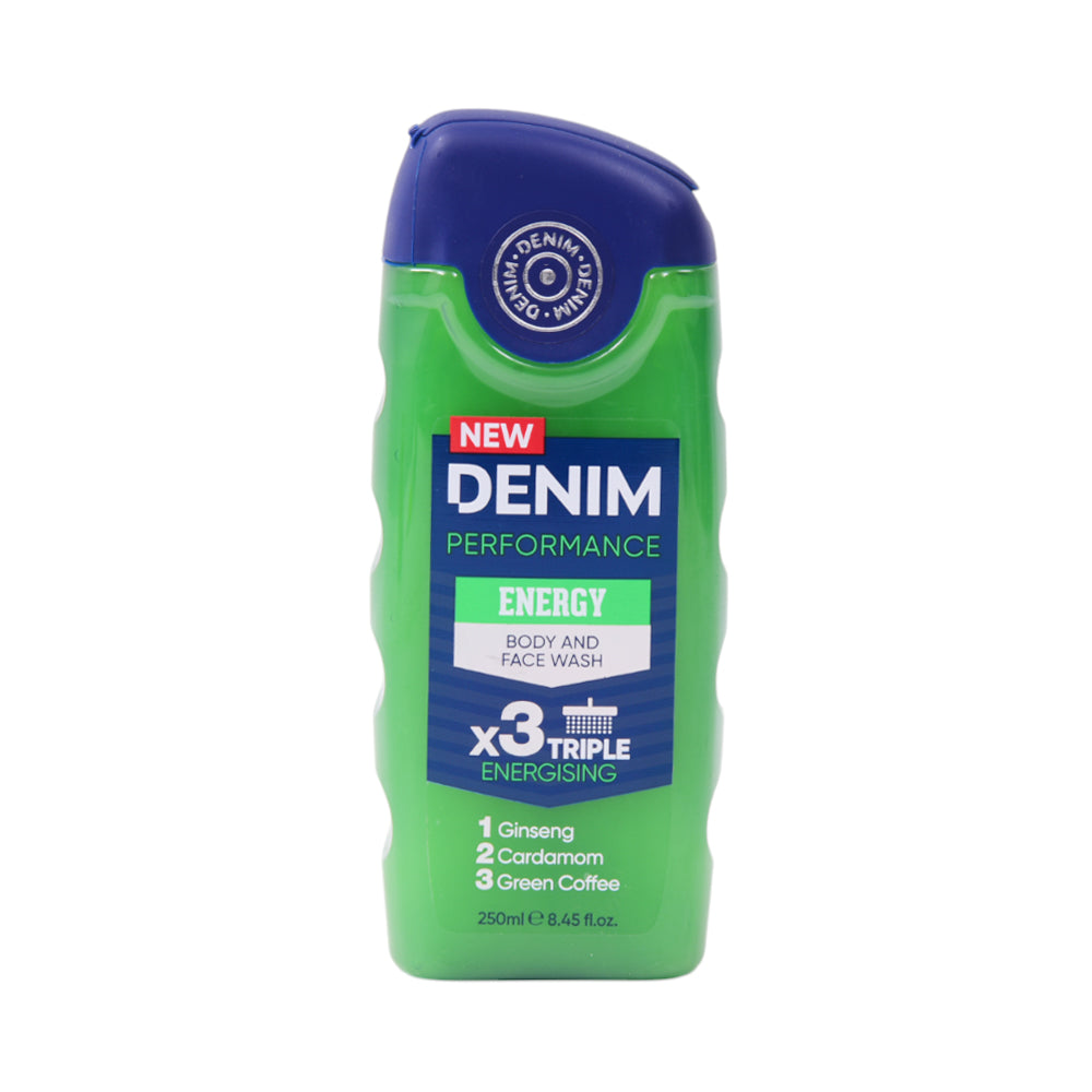 DENIM BODY & FACE WASH ENERGY TRIPLE EMERGISING 250 ML