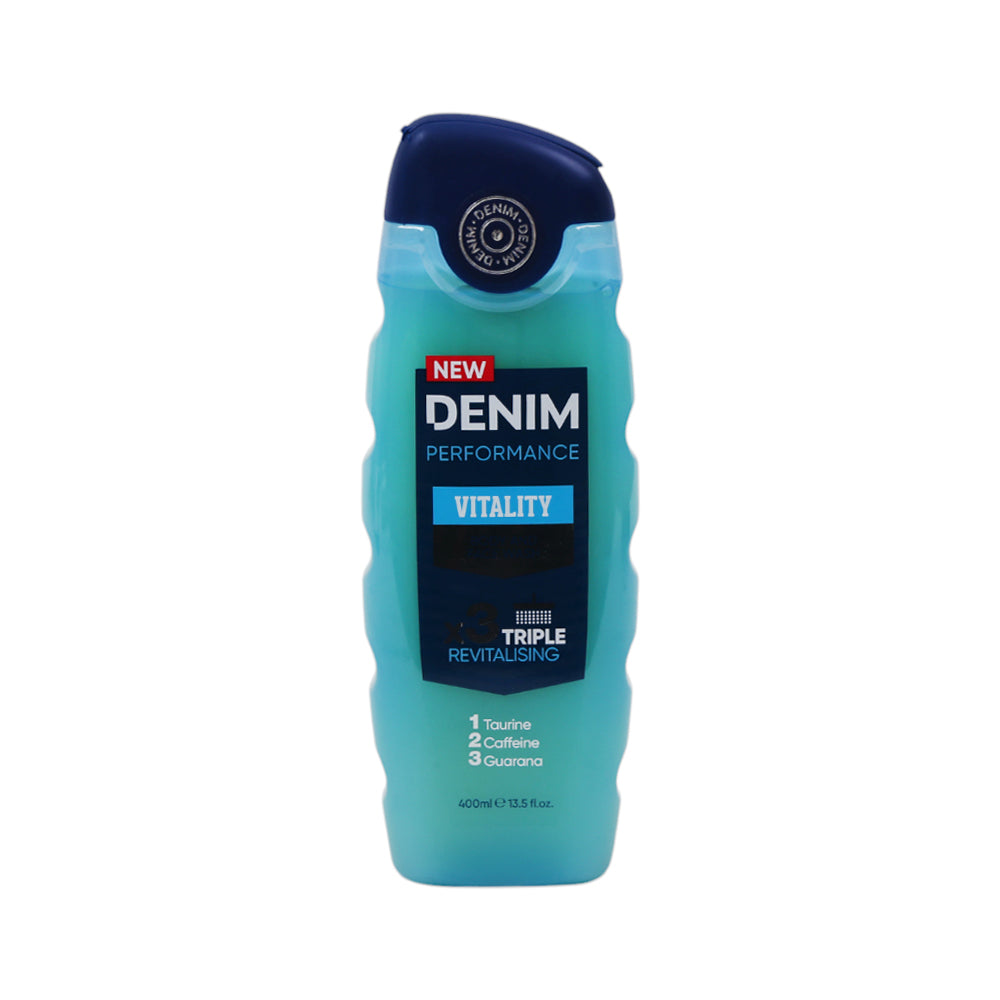 DENIM BODY & FACE WASH VITALITY TRIPLE REVITALISING 400 ML