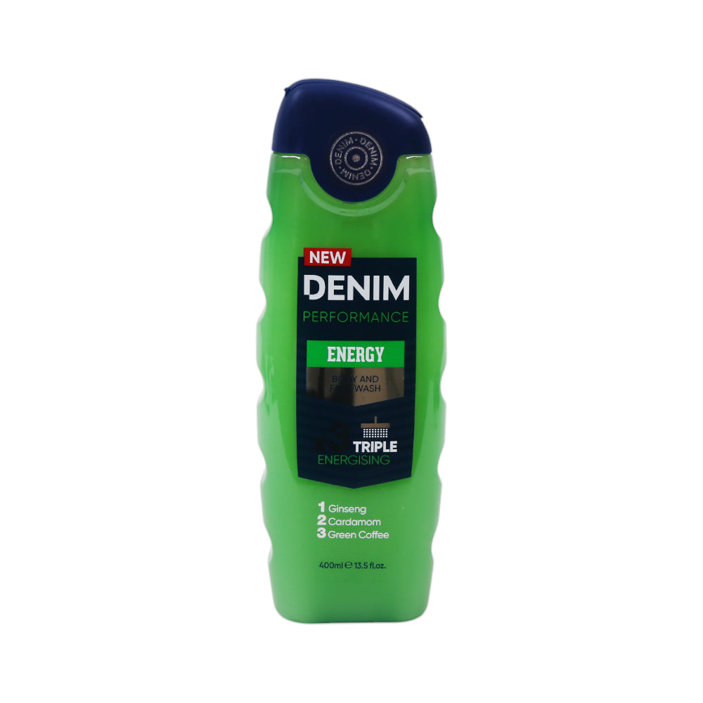DENIM BODY & FACE WASH ENERGY TRIPLE ENERGISING 400 ML