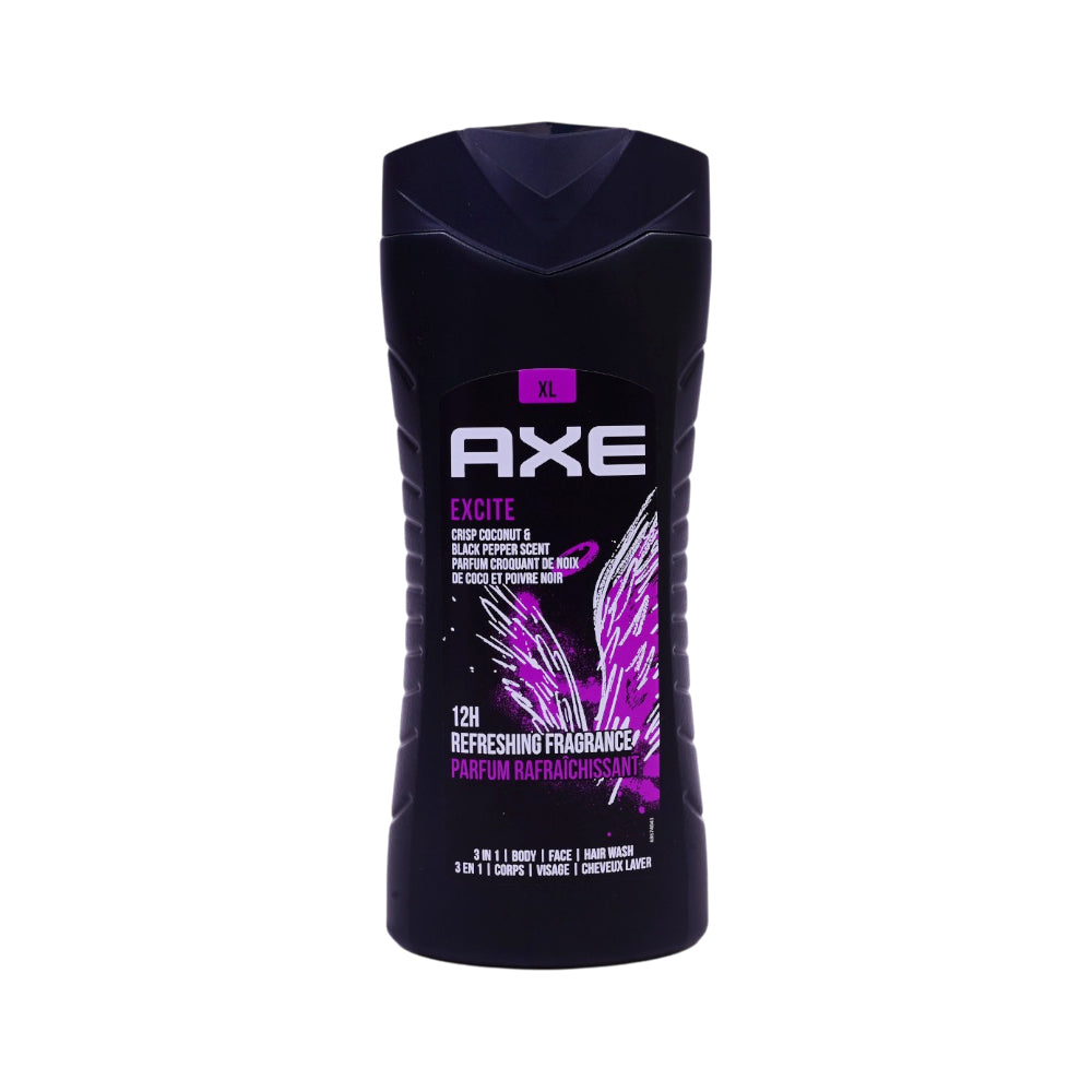 AXE BODY WASH EXCITE 3IN1 XL 400 ML