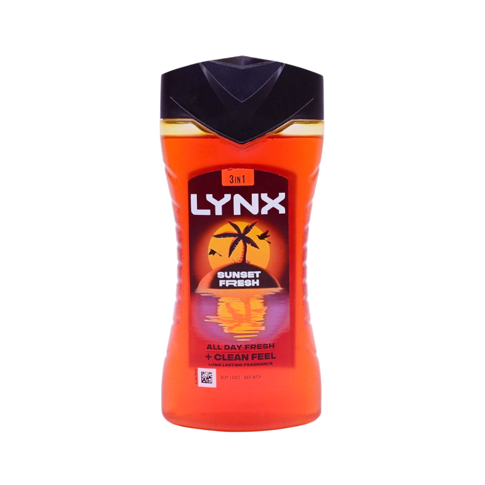 LYNX SHOWER GEL SUNSET FRESH 225ML