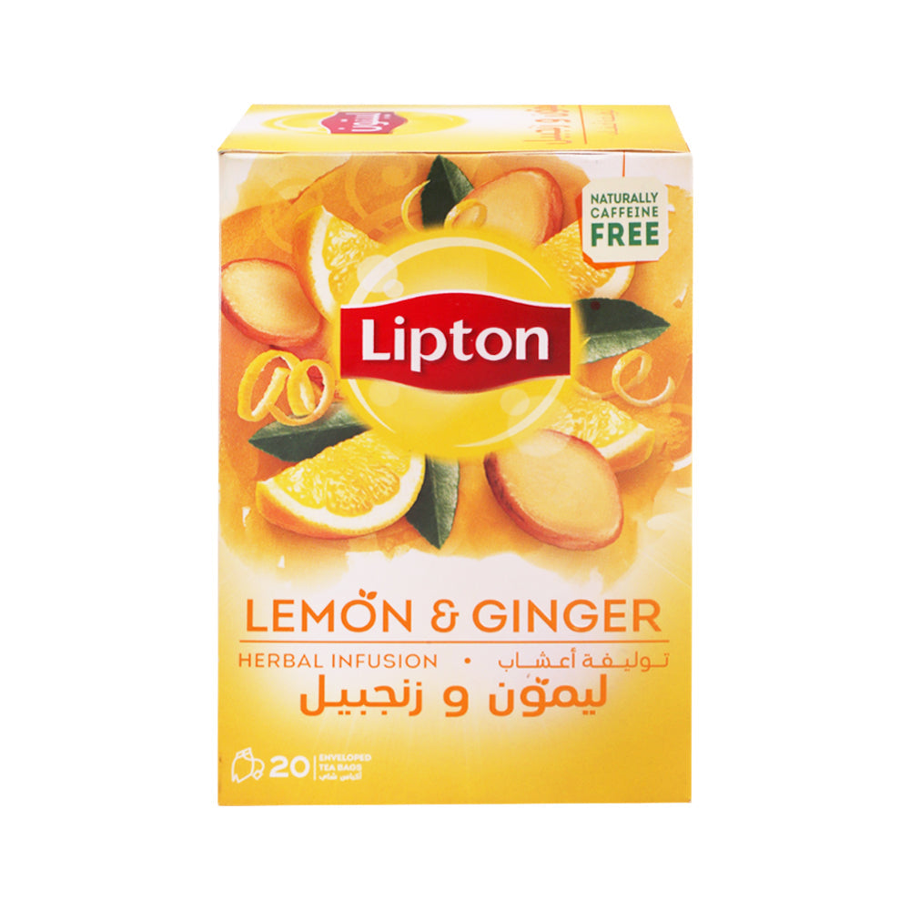 LIPTON INFUSIONS LEMON &GINGER 20S