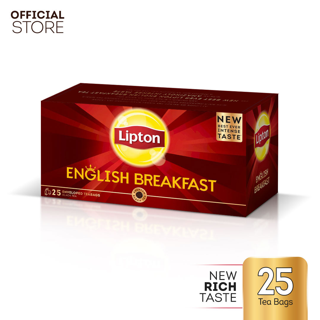 LIPTON ENGLISH BREAKFAST 25 ENVELOPE TEA BAGS