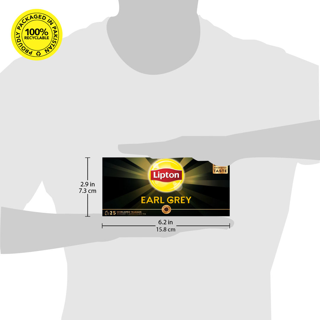 LIPTON EARL GREY 25 ENVELOPE TEA BAGS