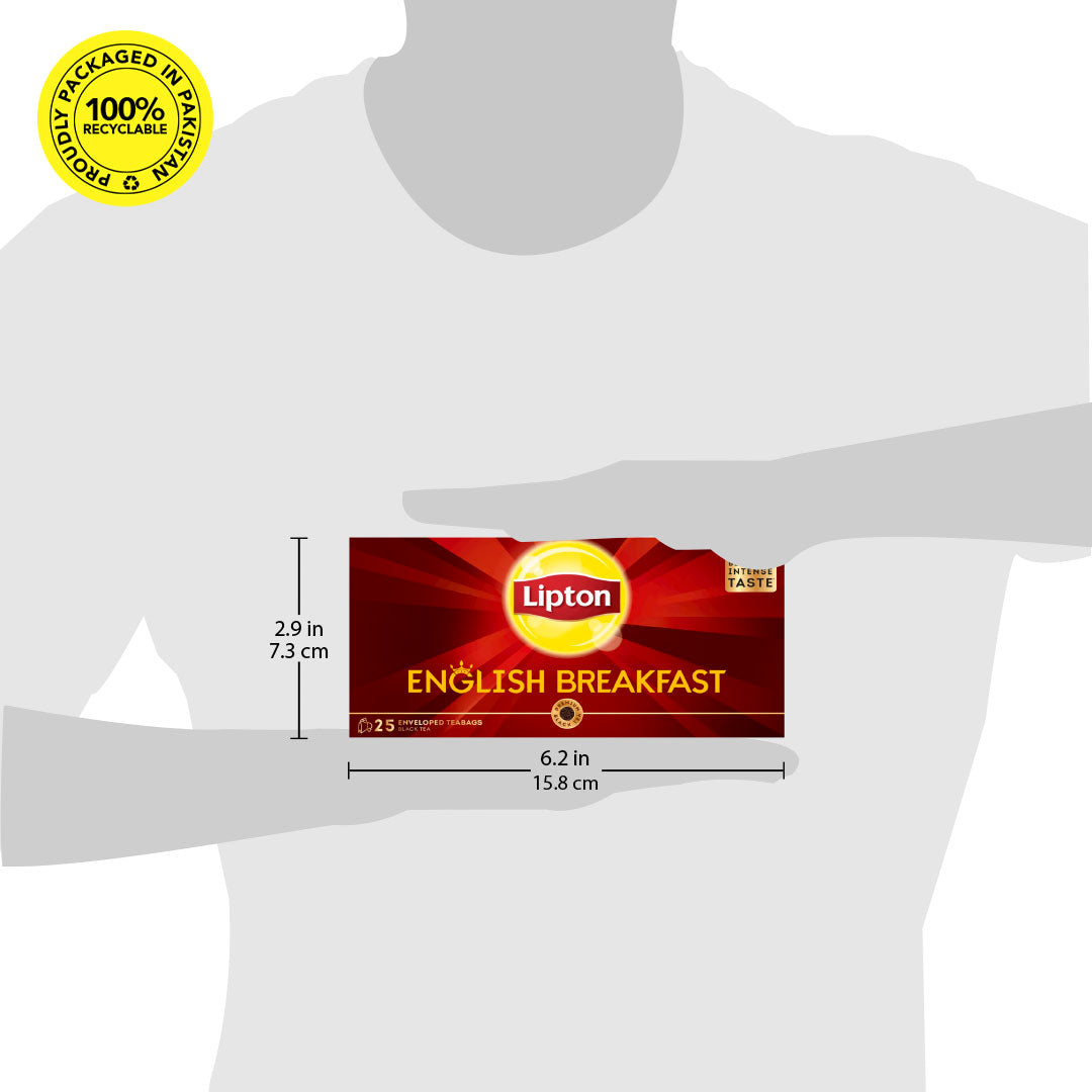 LIPTON ENGLISH BREAKFAST 25 ENVELOPE TEA BAGS