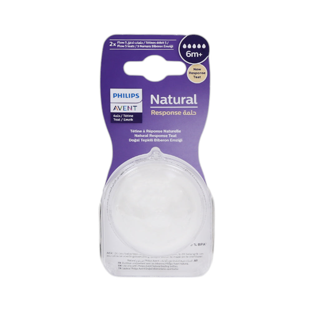 PHILIPS AVENT TEATS NATURAL 6M+ 2PC SCY965/02