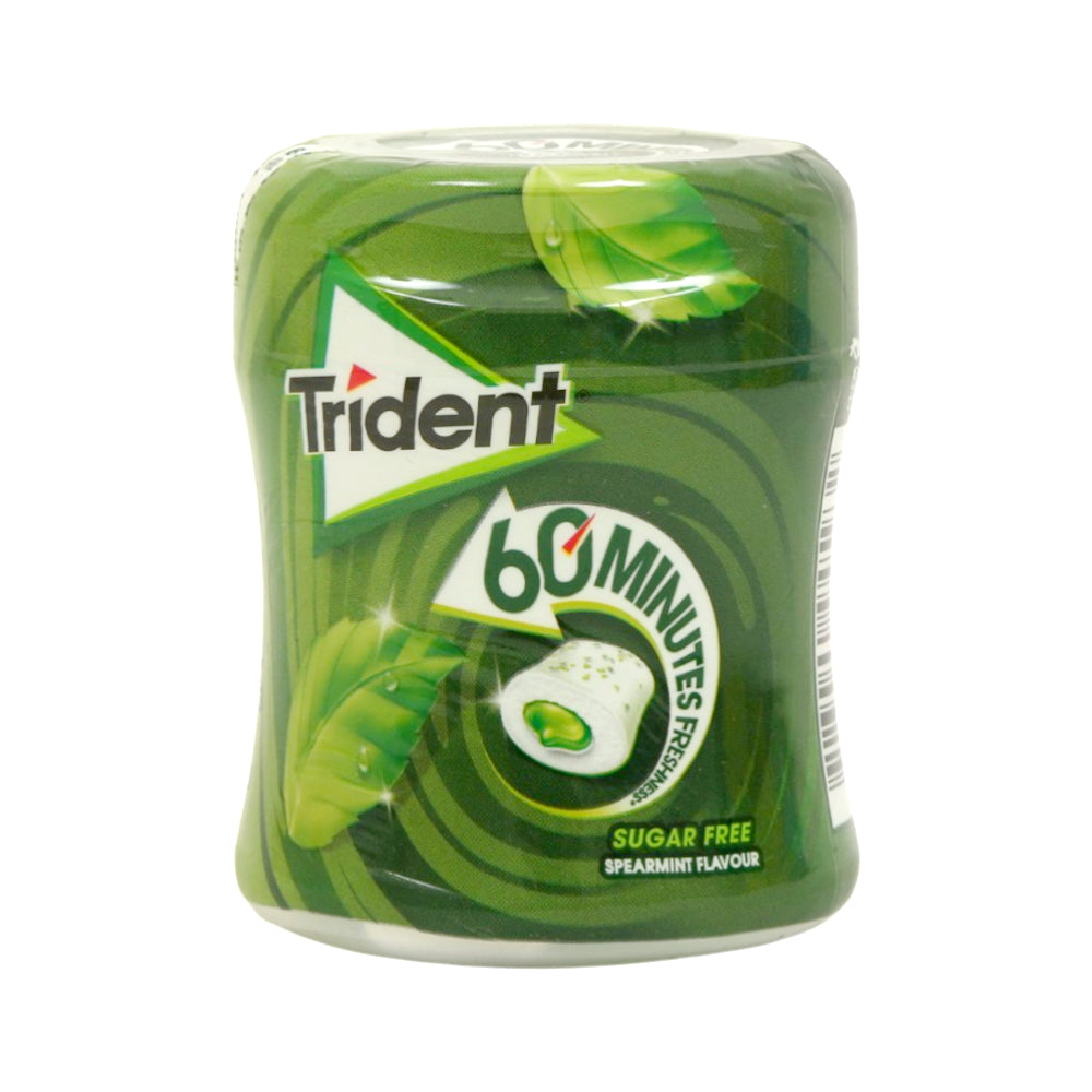 TRIDENT GUM WHITE SPEARMINT SUGAR FREE 82.6 GM